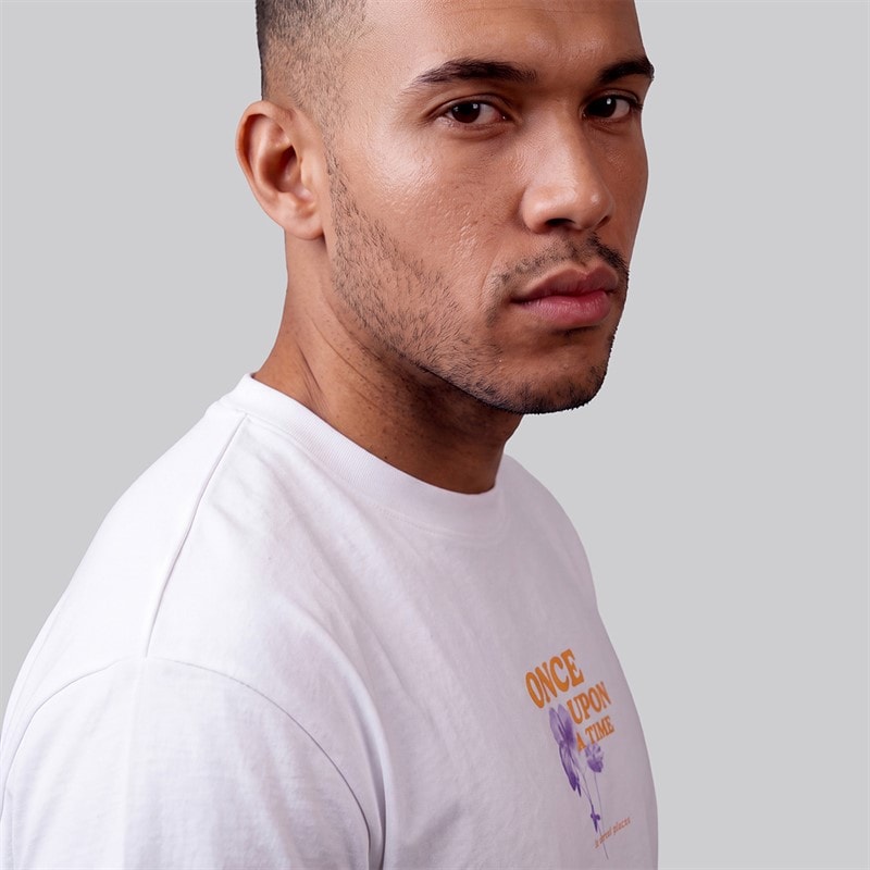 JJ REBEL Herre Riley T Shirt Hvid - Billede 3