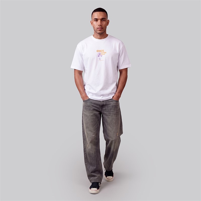 JJ REBEL Herre Riley T Shirt Hvid - Billede 4