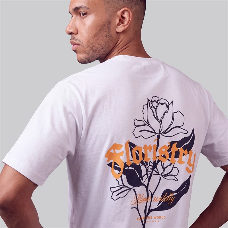 JJ REBEL Herre Simon T Shirt Hvid - Billede 3