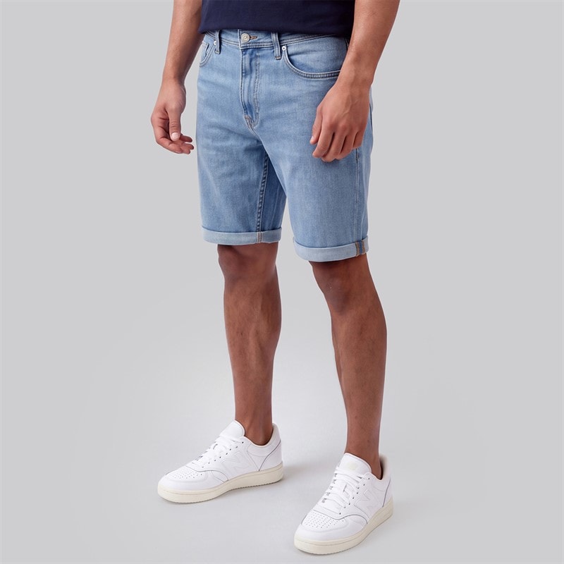 JJ REBEL Herre Craft Denim Shorts Blå - Billede 3