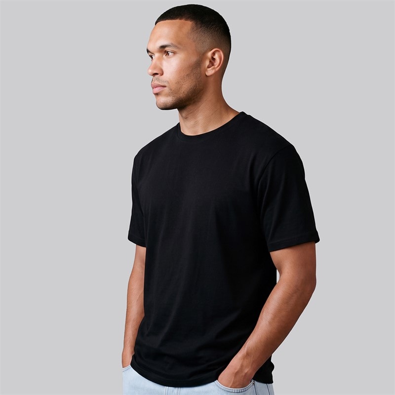 JJ REBEL Herre Simon T Shirt Sort - Billede 2