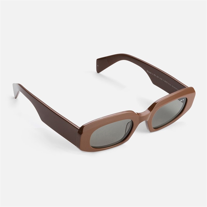 AY Studios Bloom Solbriller Solid Chocolate Brown - Billede 1
