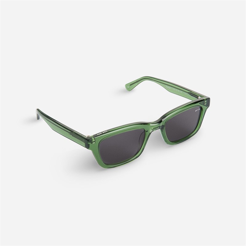 AY Studios Savage Solbriller Transparent Forest Green - Billede 1