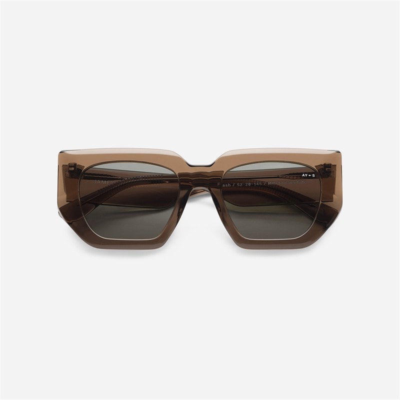 AY Studios Flash Solbriller Transparent Coffee Brown - Billede 2