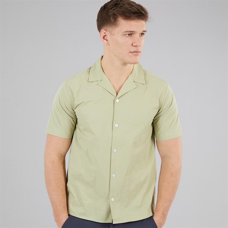 C.R.C. Herre bær satin skjorte Olive