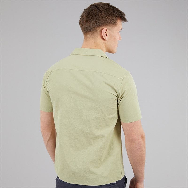C.R.C. Herre bær satin skjorte Olive - Billede 2