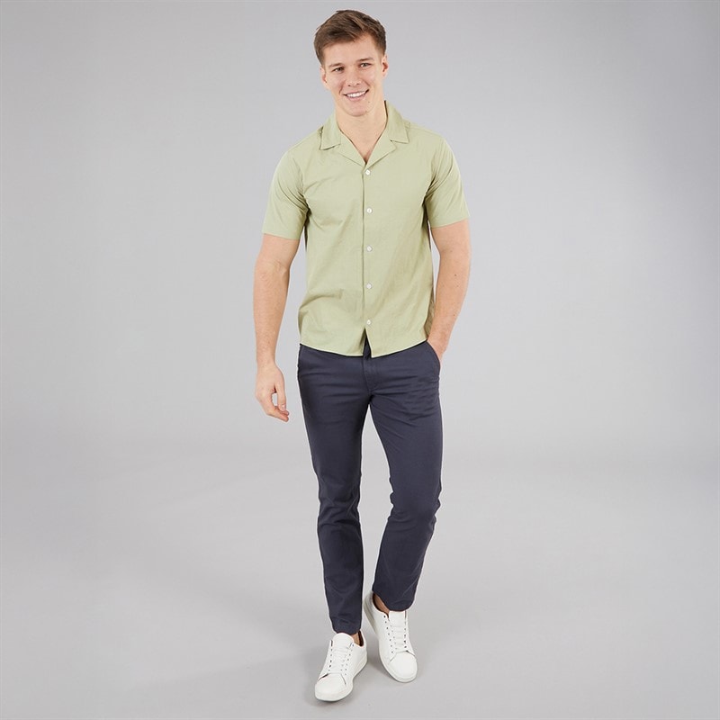 C.R.C. Herre bær satin skjorte Olive - Billede 3