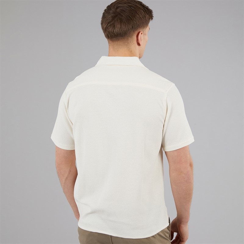 C.R.C. Herre Berry Tekstureret Skjorte Off White Offwhite - Billede 2