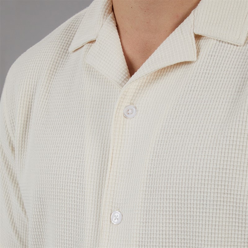 C.R.C. Herre Berry Tekstureret Skjorte Off White Offwhite - Billede 3