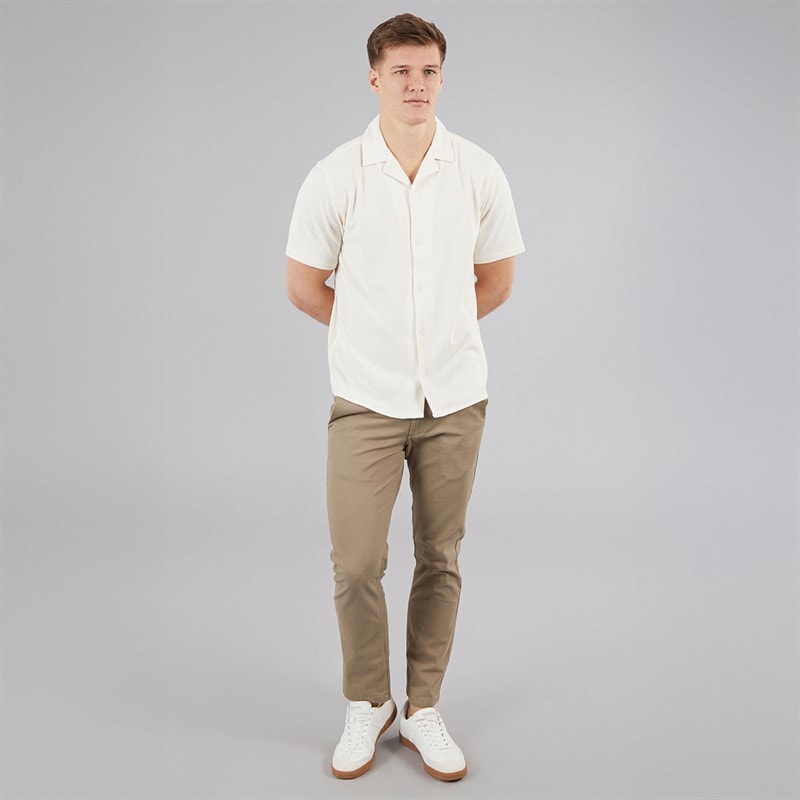 C.R.C. Herre Berry Tekstureret Skjorte Off White Offwhite - Billede 4