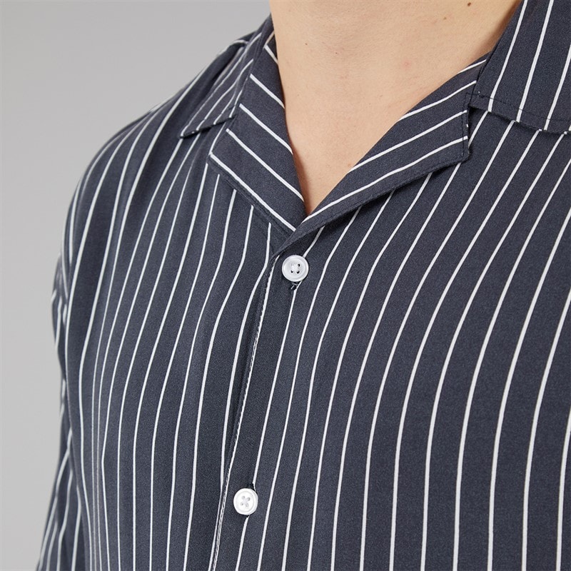C.R.C. Herre Bær Skjorte Black Stripe - Billede 3