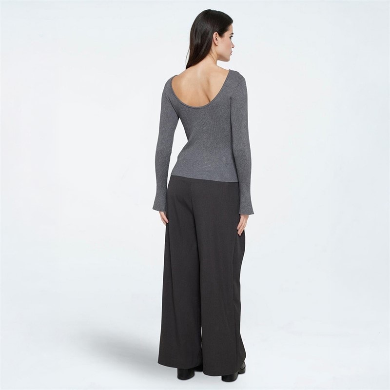 Moves Dame Twusti Sweater 960M Grey Melange - Billede 2