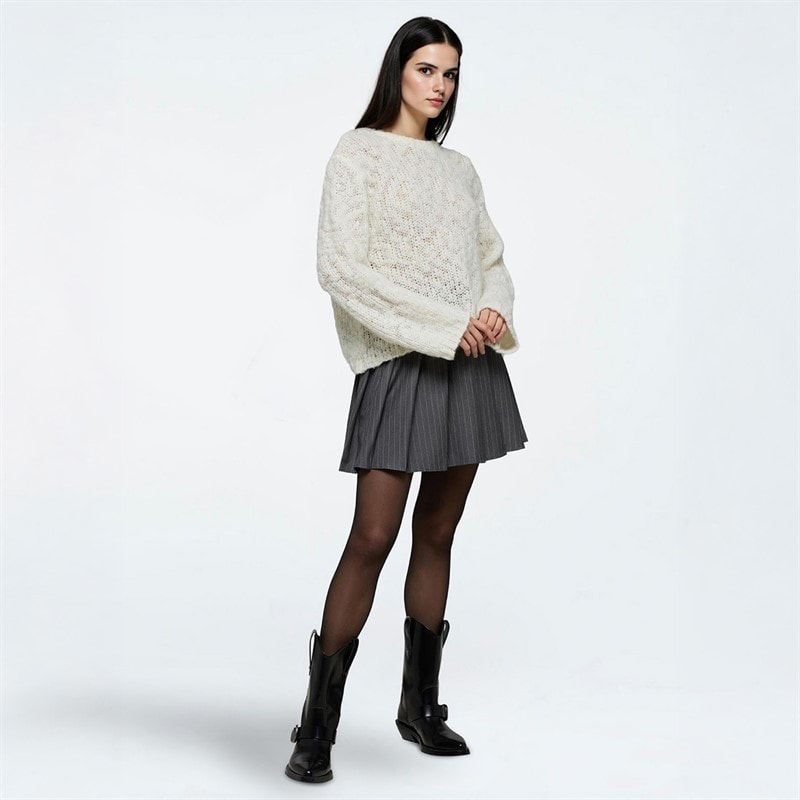 Moves Dame Fylla Sweater 0105 Antique White - Billede 3