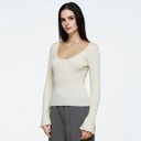 Moves Dame Twusti Sweater 0105 Antique White