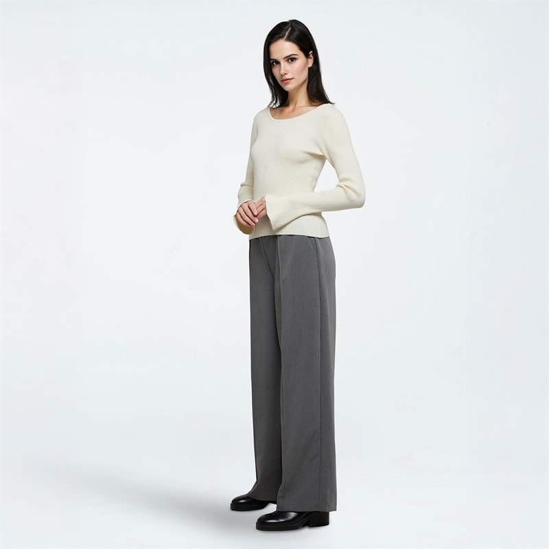 Moves Dame Twusti Sweater 0105 Antique White - Billede 3