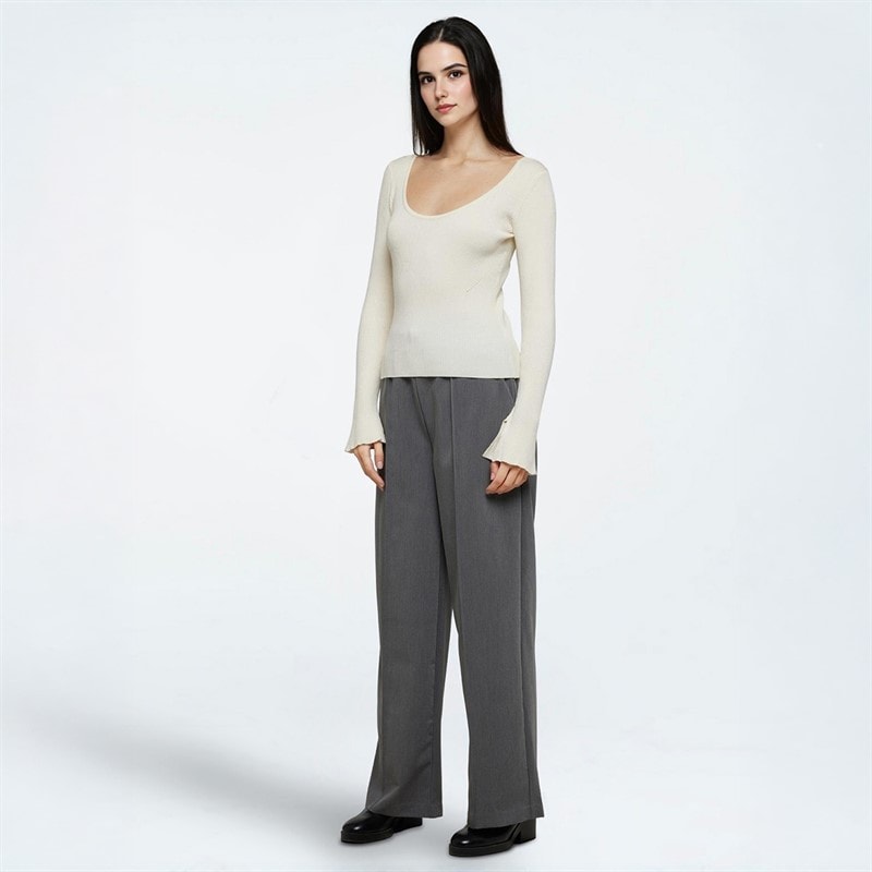Moves Dame Twusti Sweater 0105 Antique White - Billede 4