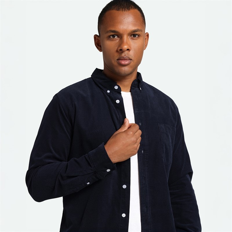 Minimum Herre Colt Langærmet Skjorte 687 Navy Blazer - Billede 3