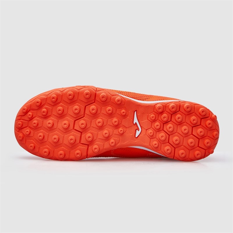 Joma Junior Evolution 25 TF Astro Turf Fodboldstøvler Fluoro Orange - Billede 3