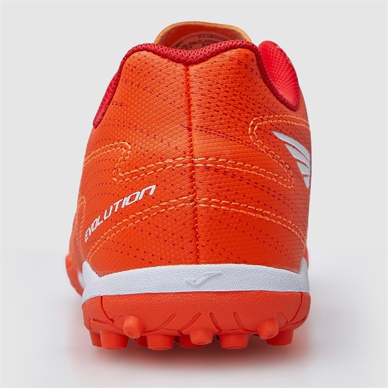 Joma Junior Evolution 25 TF Astro Turf Fodboldstøvler Fluoro Orange - Billede 4