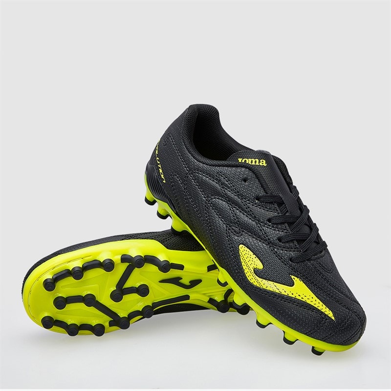 Joma Junior Evolution 25 AG Kunstgræs Fodboldstøvler Sort - Billede 1