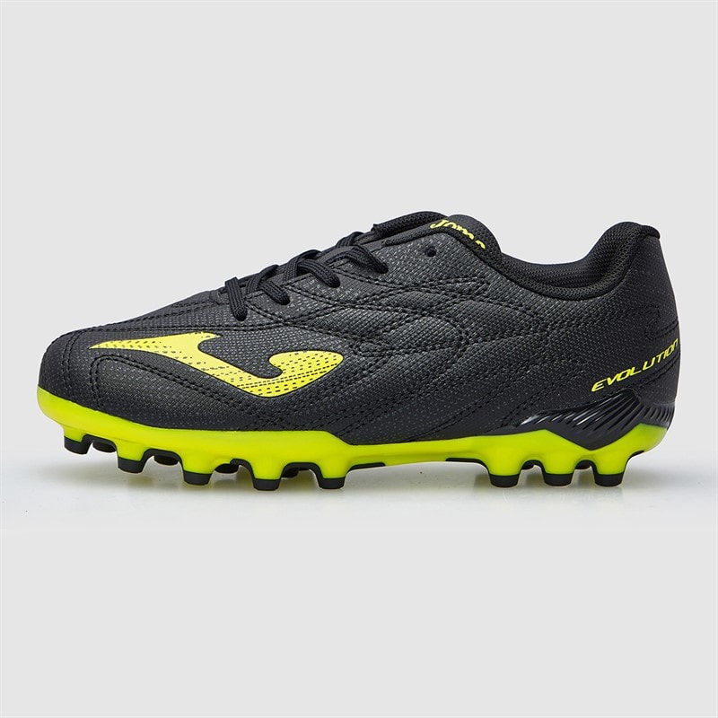 Joma Junior Evolution 25 AG Kunstgræs Fodboldstøvler Sort - Billede 2