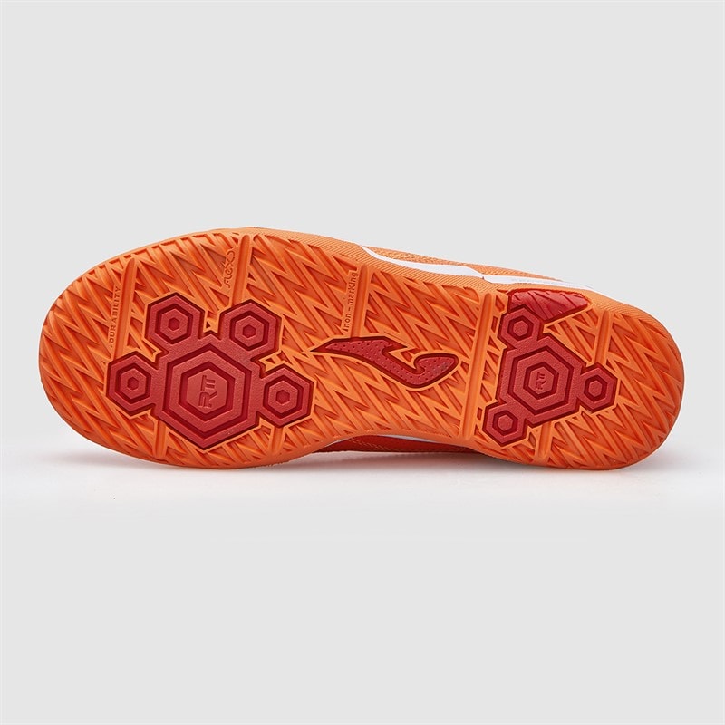 Joma Junior Evolution 25 IN Indendørs Fodboldstøvler Fluoro Orange - Billede 3