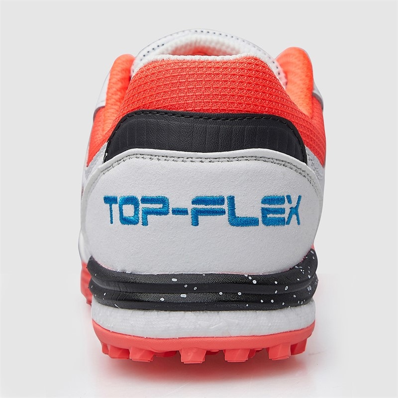 Joma Herre Top Flex Rebound 25 TF Astro Turf Fodboldstøvler Fluoro Coral/Hvid - Billede 4
