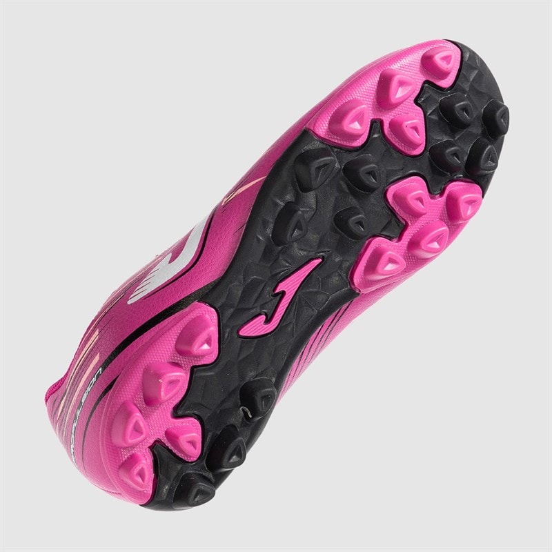 Joma Junior Propulsion 25 HG Hård Jord Fodboldstøvler Fuchsia - Billede 2