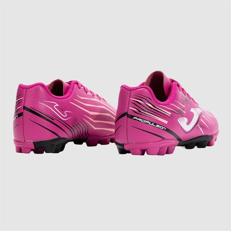 Joma Junior Propulsion 25 HG Hård Jord Fodboldstøvler Fuchsia - Billede 3