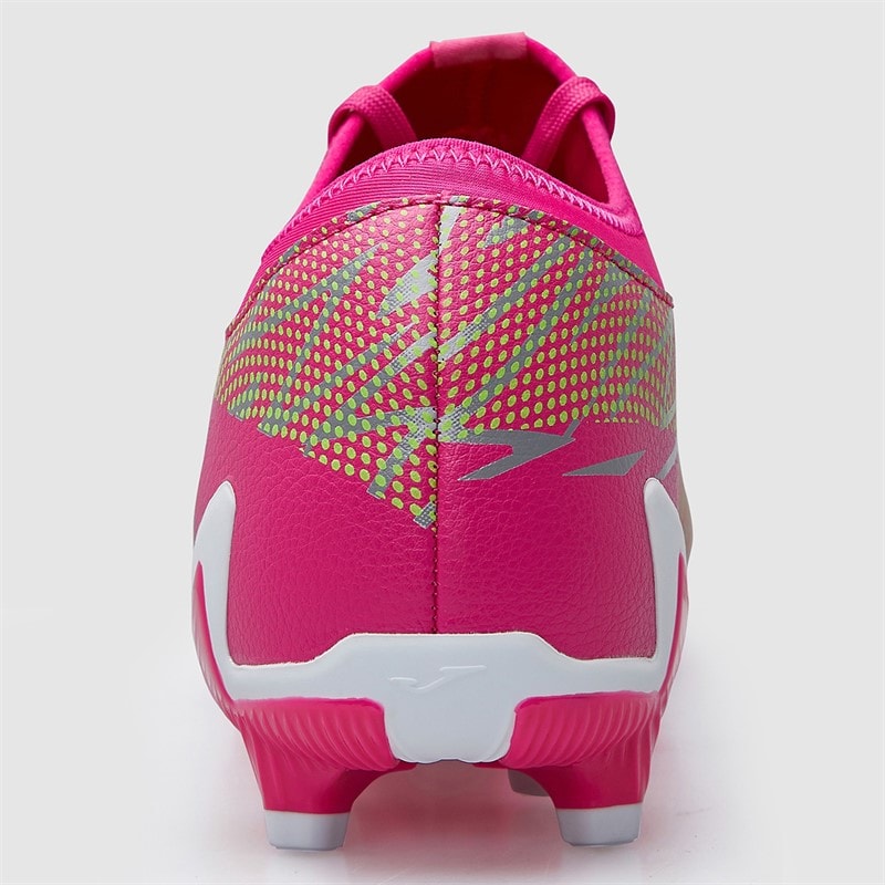 Joma Herre Striker 25 FG Fast Jord Fodboldstøvler Pink - Billede 4