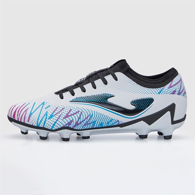 Joma Herre Striker 25 FG Fast Bund Fodboldstøvler Hvid - Billede 2