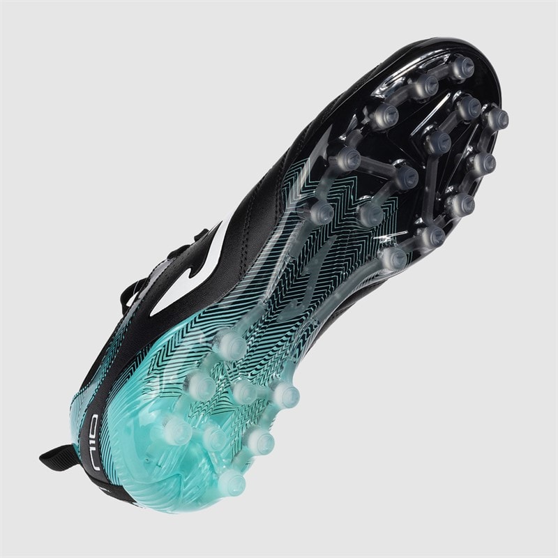 Joma Herre Numero-10 25 AG Kunstgræs Fodboldstøvler Sort/Turquoise - Billede 2