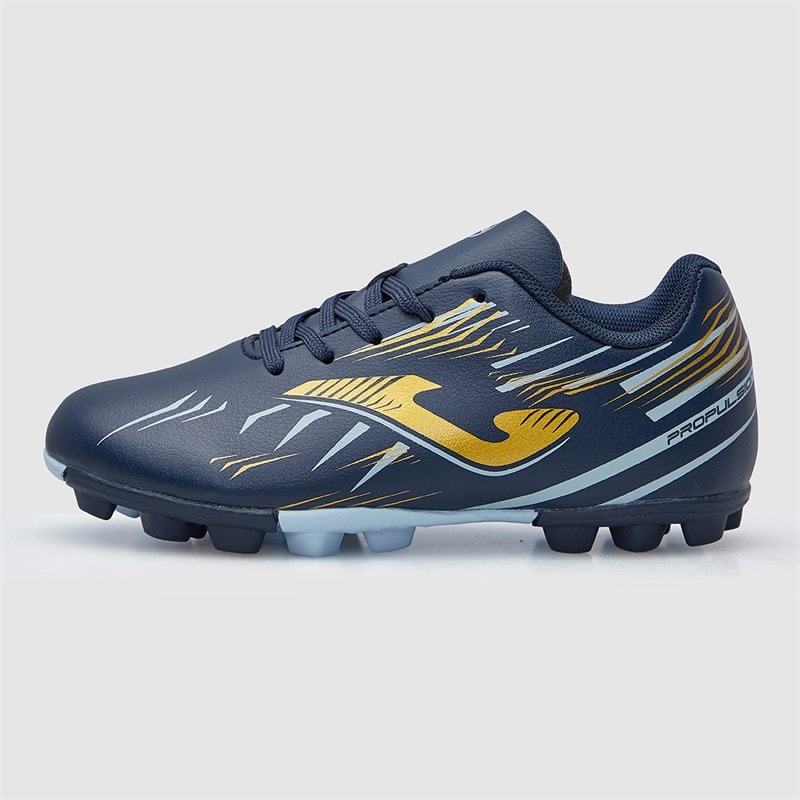 Joma Junior Propulsion 25 HG Hård Jord Fodboldstøvler Navy Blue - Billede 2