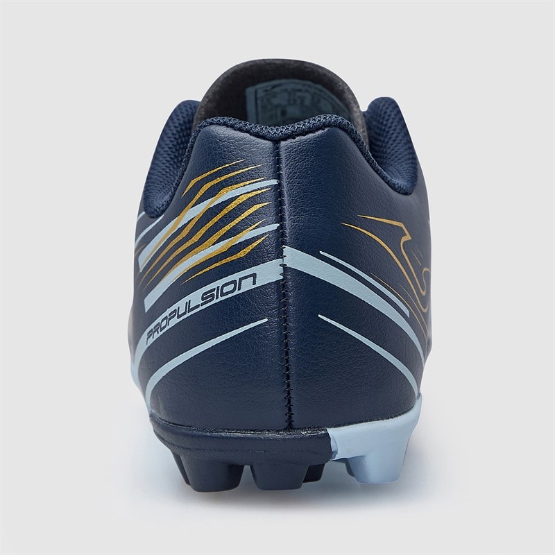 Joma Junior Propulsion 25 HG Hård Jord Fodboldstøvler Navy Blue - Billede 4