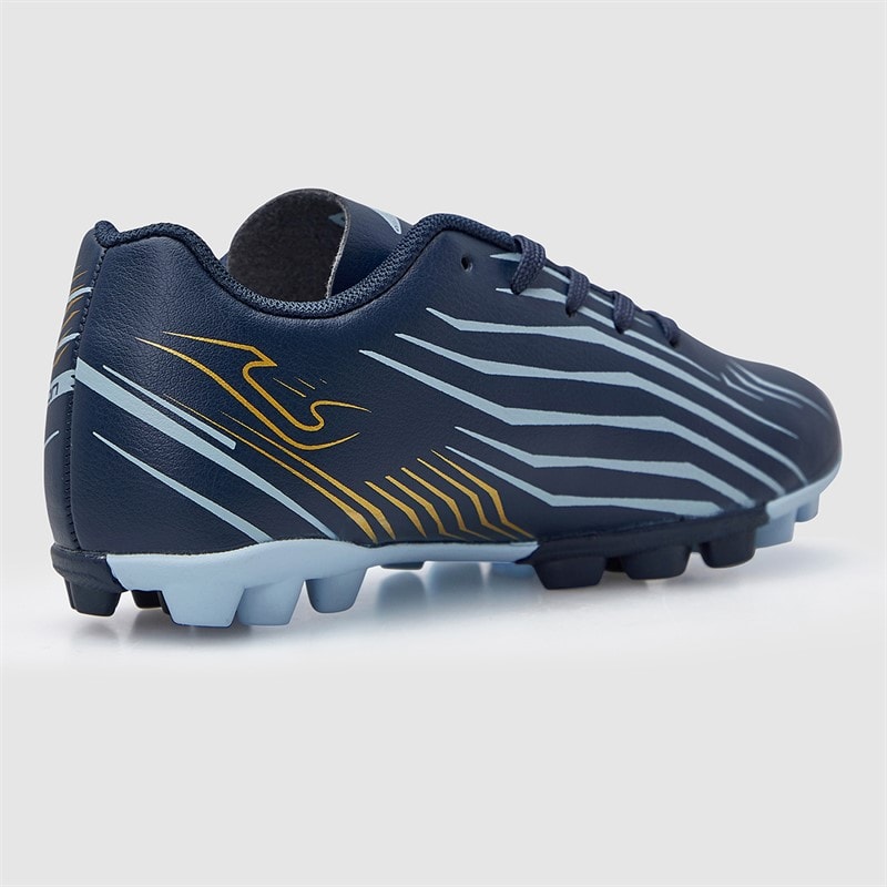 Joma Junior Propulsion 25 HG Hård Jord Fodboldstøvler Navy Blue - Billede 5