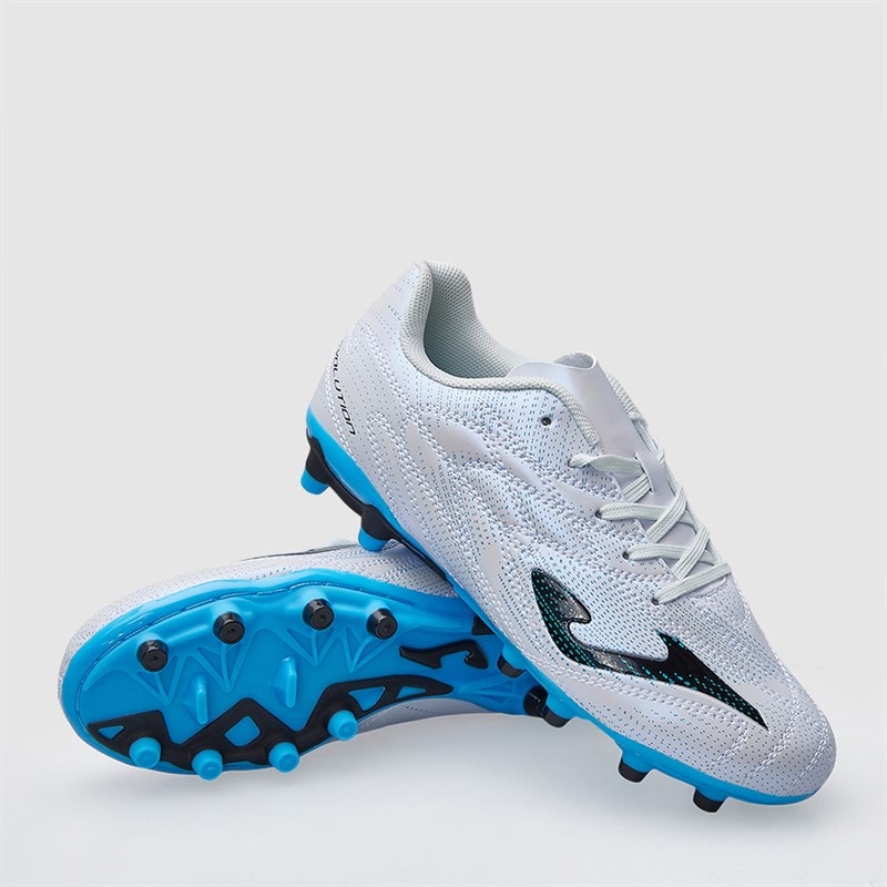 Joma Junior Evolution 25 FG Faste Jord Fodboldstøvler Hvid - Billede 1