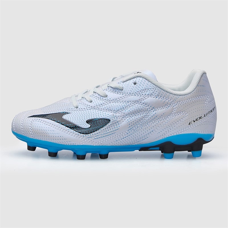 Joma Junior Evolution 25 FG Faste Jord Fodboldstøvler Hvid - Billede 2