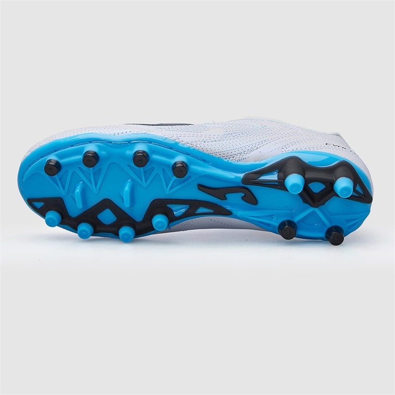 Joma Junior Evolution 25 FG Faste Jord Fodboldstøvler Hvid - Billede 3