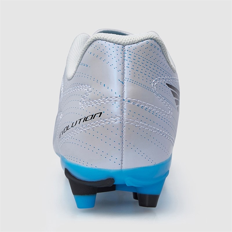 Joma Junior Evolution 25 FG Faste Jord Fodboldstøvler Hvid - Billede 4