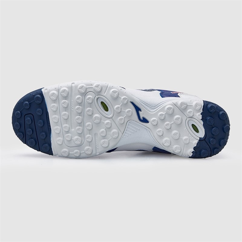 Joma Herre Top Flex 25 TF Astro Turf Fodboldstøvler Hvid/Royal - Billede 3