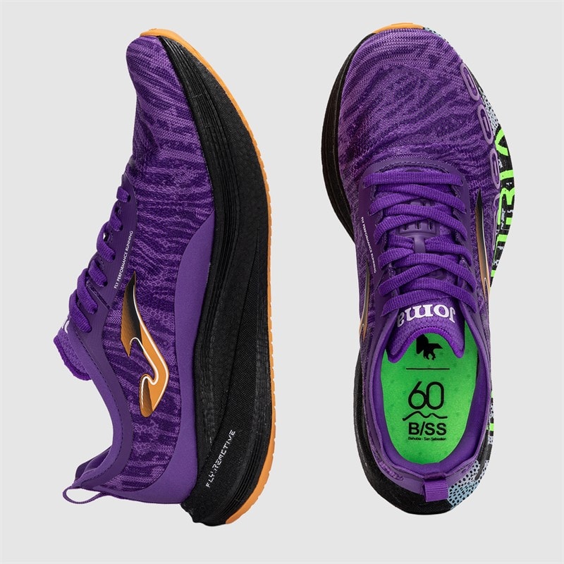 Joma R1000 25 Behobia San Sebastian Kulfiberplade Neutrale Løbesko Lilla - Billede 4
