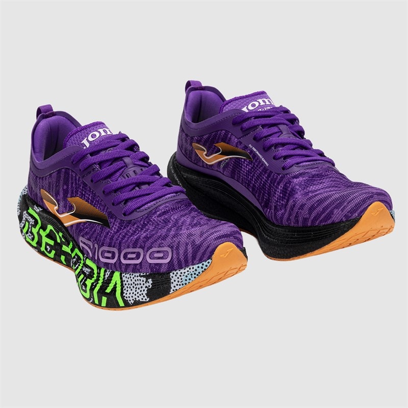 Joma R1000 25 Behobia San Sebastian Kulfiberplade Neutrale Løbesko Lilla - Billede 5