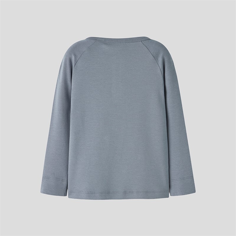 Lil' Atelier Drenge Geo Langærmet Bluse Tradewinds - Billede 2