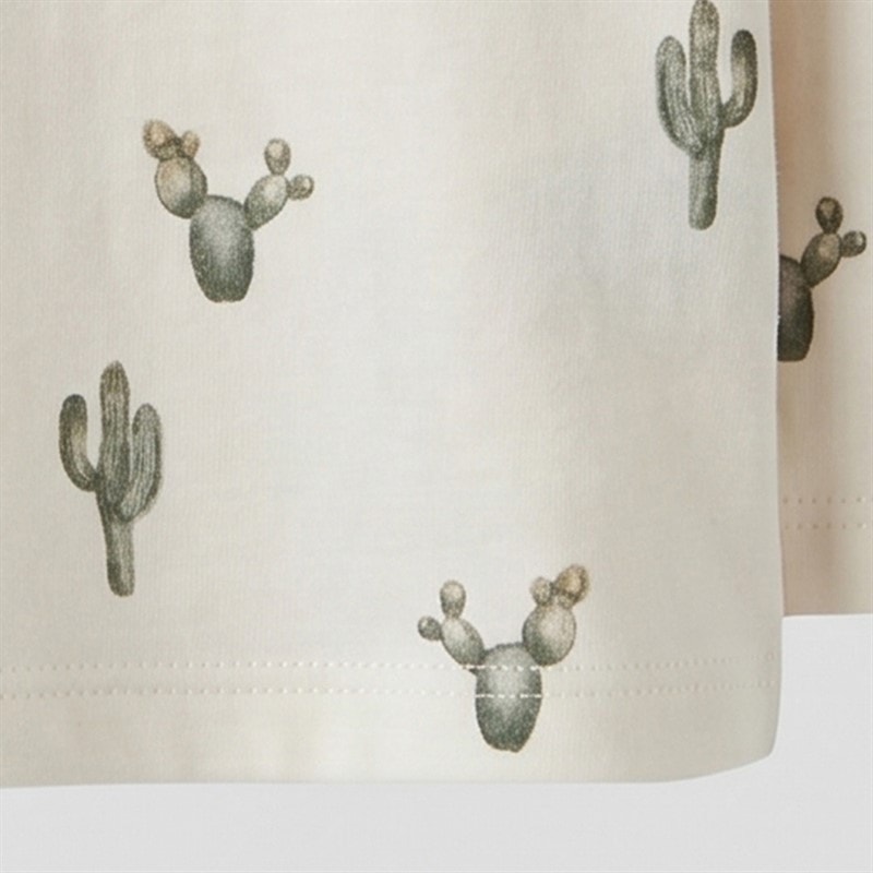 Lil' Atelier Drenge Layo Cactus Langærmet Top Coconut Milk - Billede 3