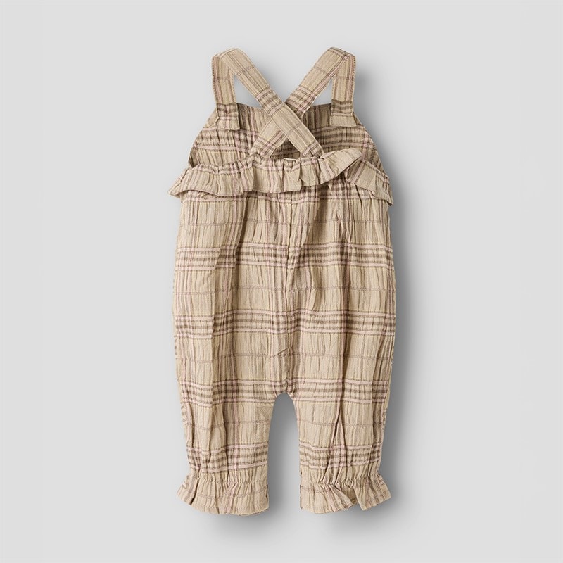 Lil' Atelier Piger Diema Overall Oxford Tan - Billede 2