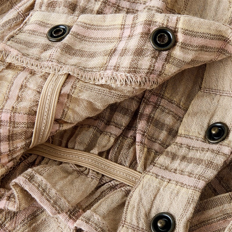 Lil' Atelier Piger Diema Overall Oxford Tan - Billede 3