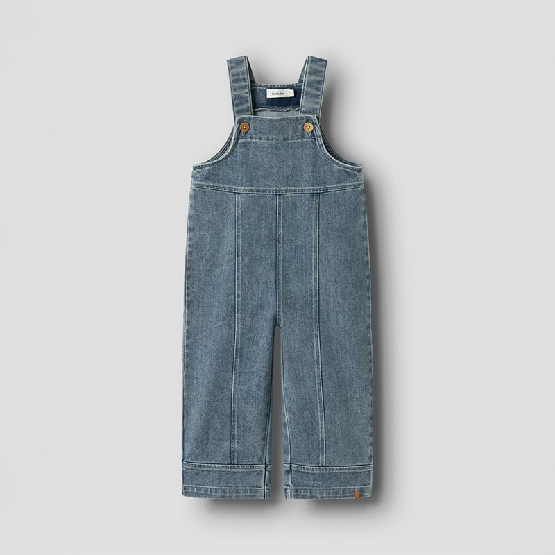 Lil' Atelier Piger Damla Overall Medium Blue Denim - Billede 1