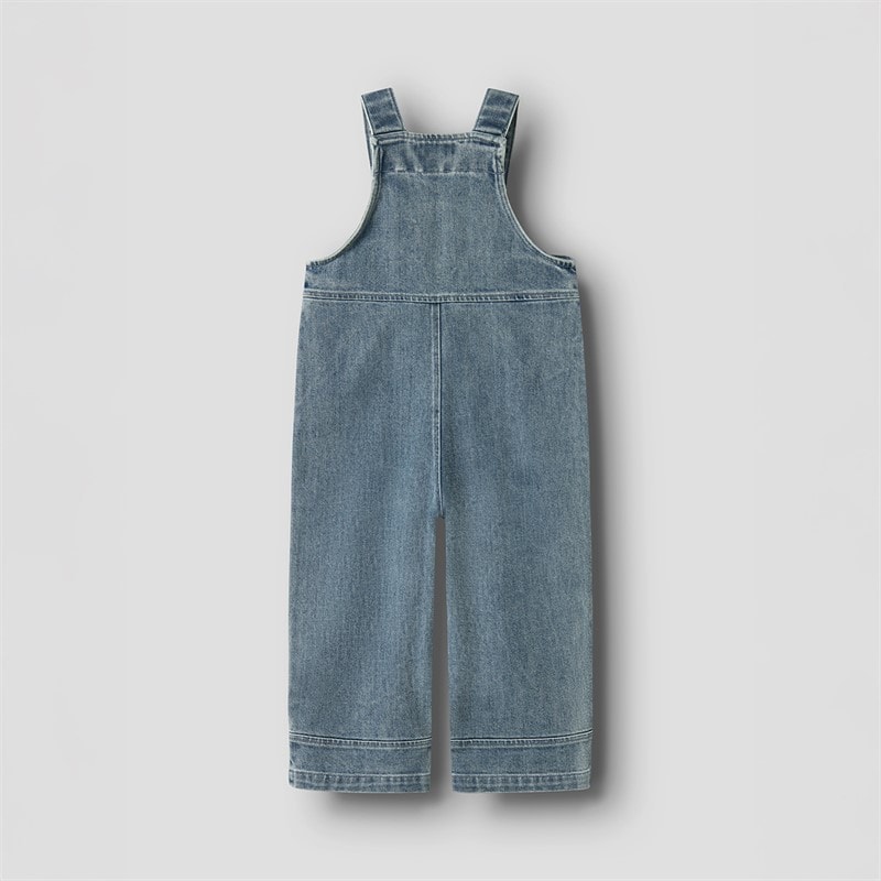Lil' Atelier Piger Damla Overall Medium Blue Denim - Billede 2