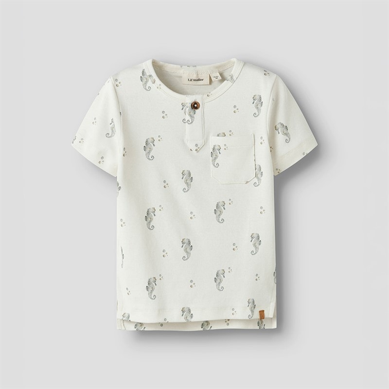 Lil' Atelier Drenge Gayo T-shirt Coconut Milk
