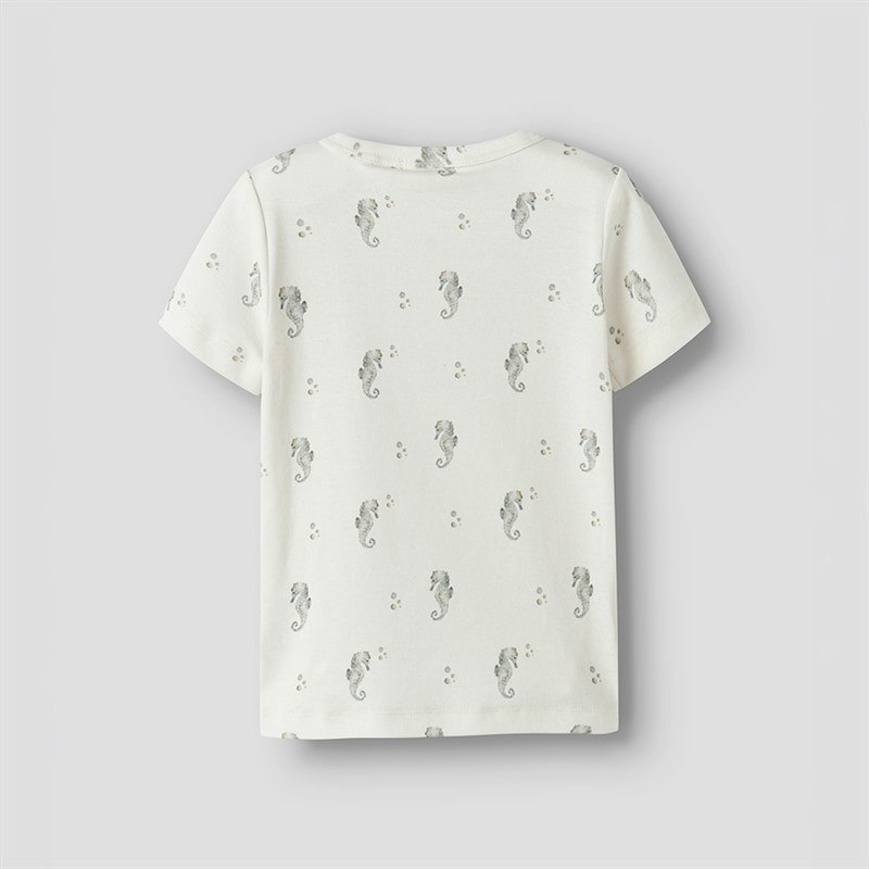 Lil' Atelier Drenge Gayo T-shirt Coconut Milk - Billede 2